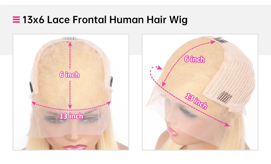 38 Inches 220 Density 360 Lace Frontal Wigs Straight Lace Frontal Wig