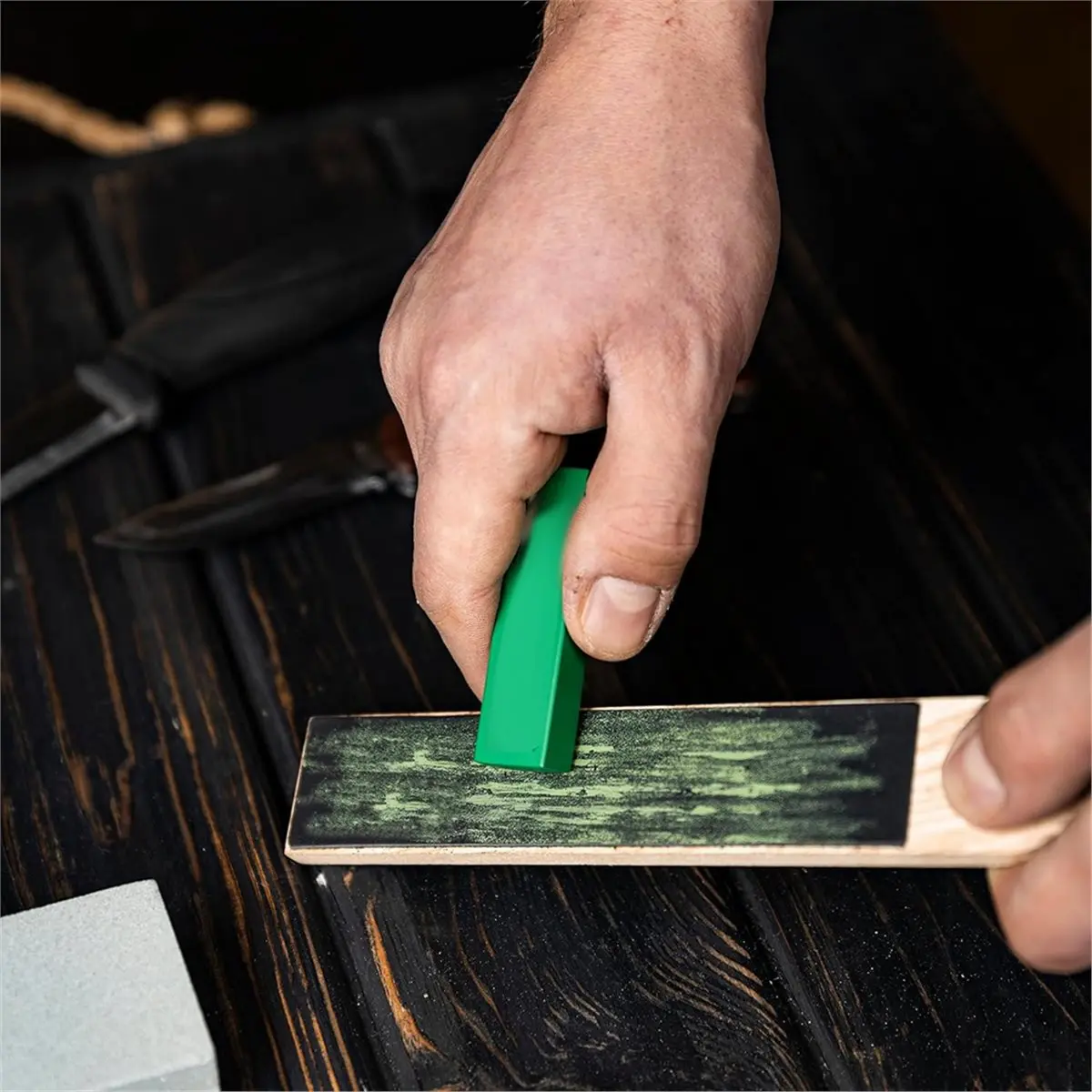 A67T NEW Pocket Knife Strop Kit - Get - Edges with Pocket PU Leather Strop for Knife Sharpening, Easy to Use