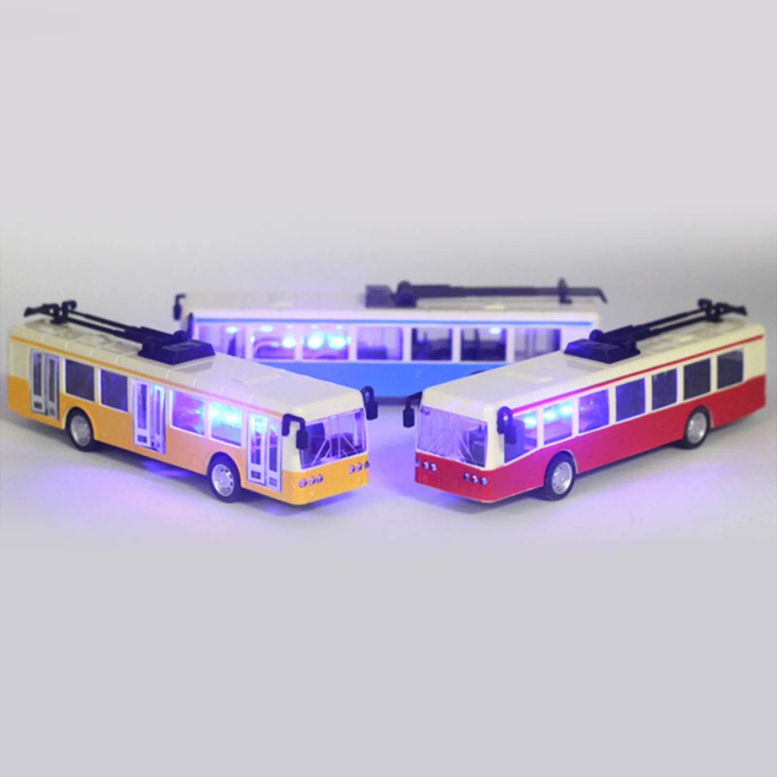 

Electric Tram Model 1:90 Scale with 3 Openable Doors Transport Car Model