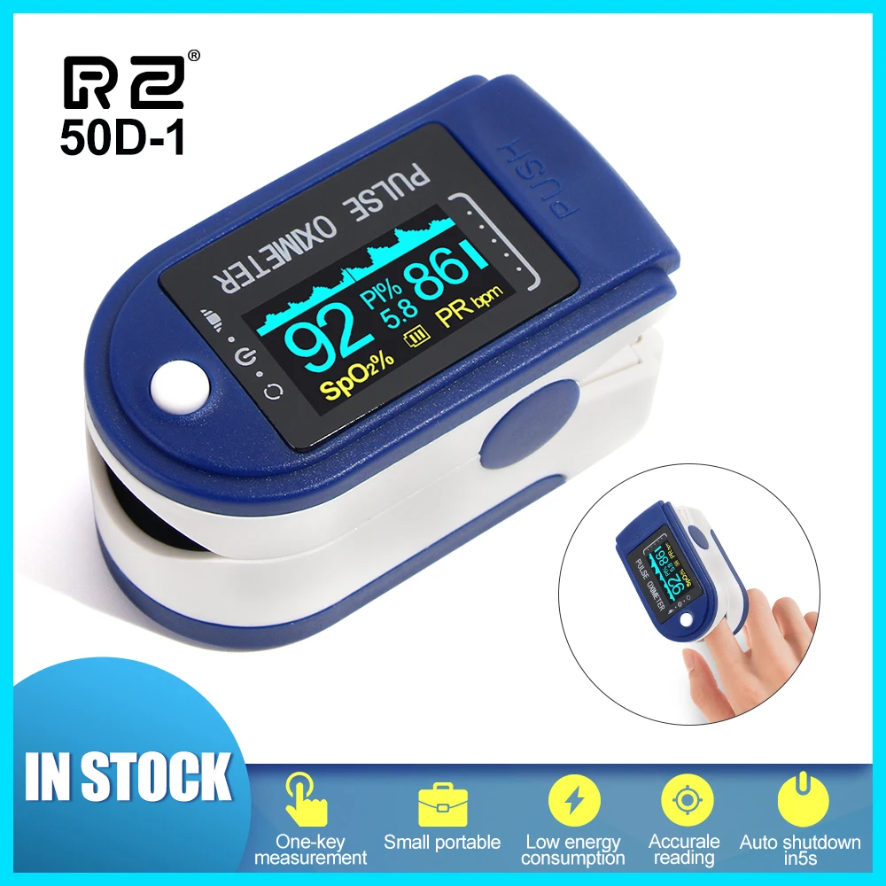 RZ Finger Oximeter Fingertip Pulsioximetro Heart Rate Saturometro Household Health Monitors Pulse Oximeter