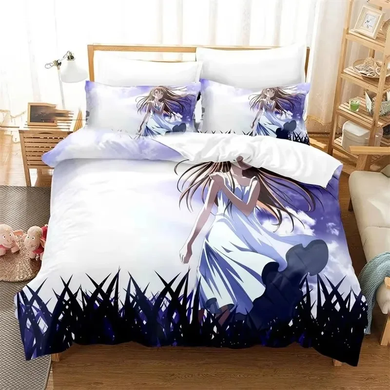 Anime Clannad Nagisa Furukawa Duvet Cover Bedding Comforter sets Soft Quilt Cover and Pillowcases Single Double Queen King