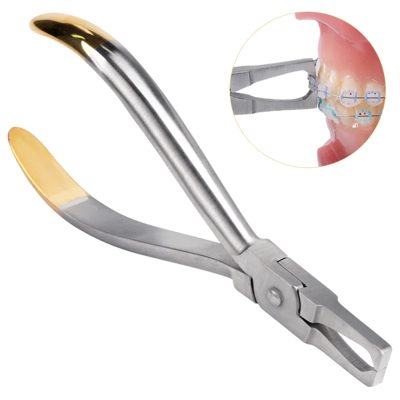 1pc Dental Anterior Teeth Bracket Removing Pliers Stainless Steel Orthodontic Tools Forceps Dentist Pliers Cutting Adhesive Part