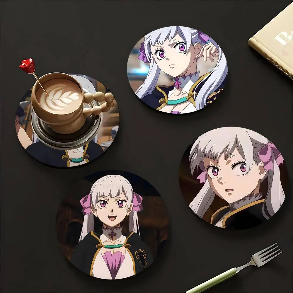 1pc Noelle Silva Anime Characters Wooden Coaster Colour Printing Cup Mat Home Desk Decoration Gifts