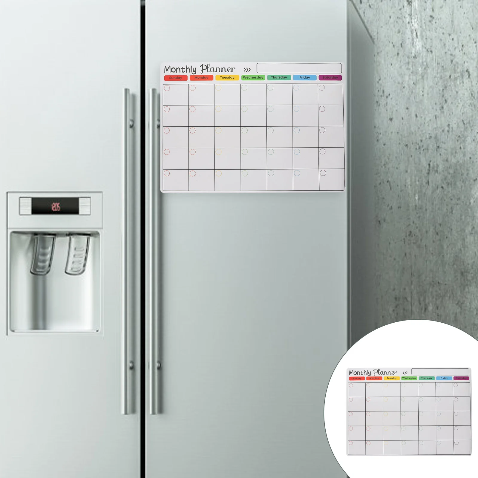 Magnet Work Magnetic White Board Fridge Dry Erase Calendar Soft Refrigerator Planning Whiteboard