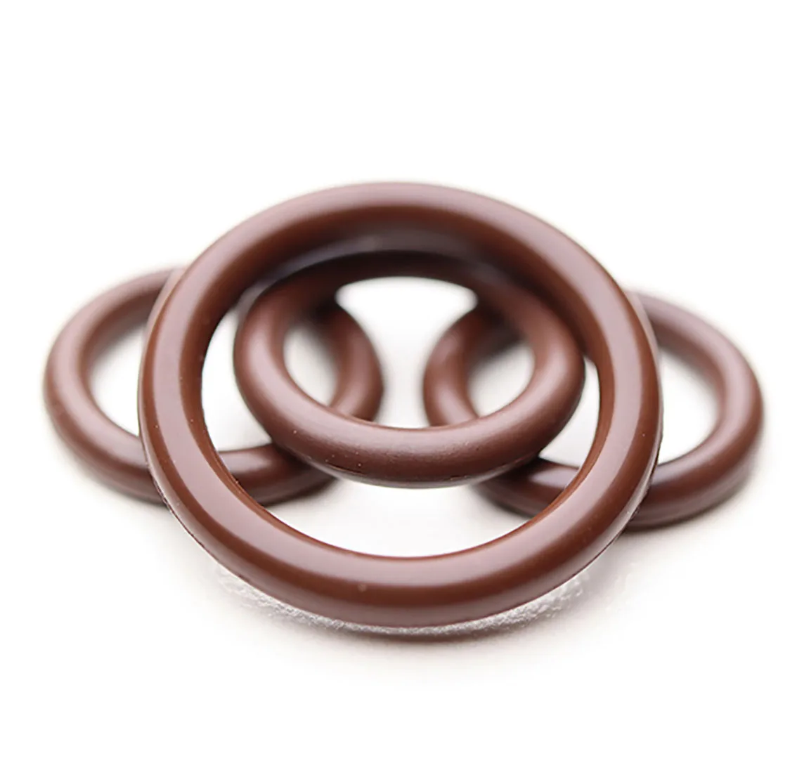 CS 2.4mm Black/Brown Fluorine Rubber O-Ring OD 16.5-66mm FKM O-Rings Sealing Gasket Oil Resistant High Temperature Resistance