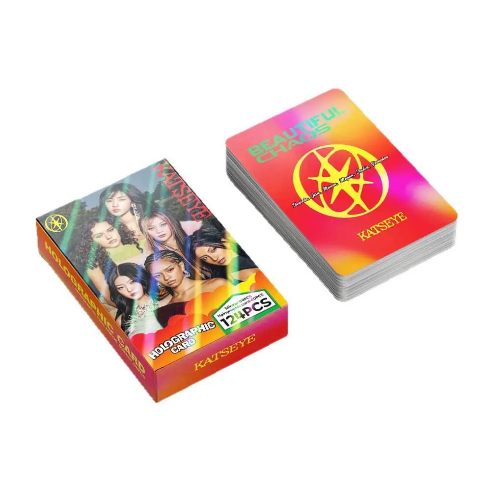 60+64PCS Collectible LOMO Cards & Stickers, KATSEYE Korean Girl Group MANON SOPHIA DANIELA Photo for Fans Collection image 6