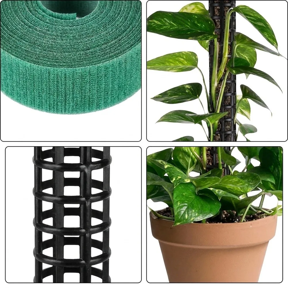 Plastic Moss Pole Set for Climbing Plants Designed for Use with Monstera Deliciosa Philodendron Hederaceum and Similar Species