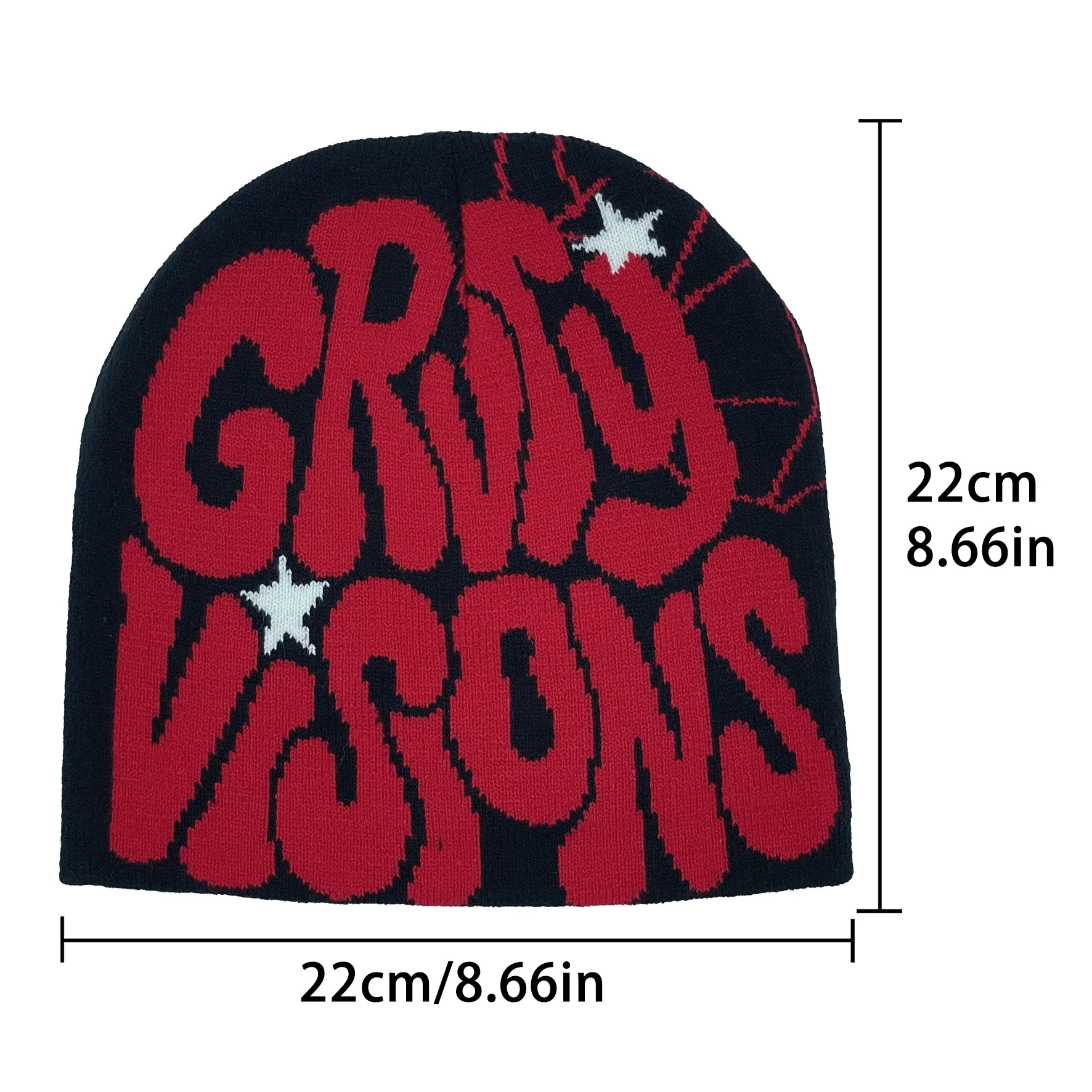 Vier-Jahreszeiten-Strickmütze für Männer und Frauen, Beanie, Street Hip-Hop-Rap-Skullcap, für Reiten, Outdoor-Sport, modische Mütze, passt zu allem. – Detail 3