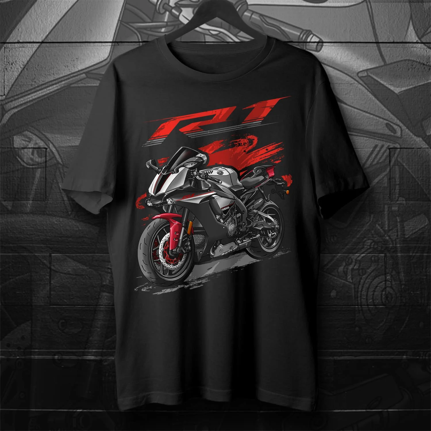 2015-2019 Models Japanese YZF R1 Motorcycle T-Shirt O-Neck Short Sleeve Summer Casual Mens T-shirt