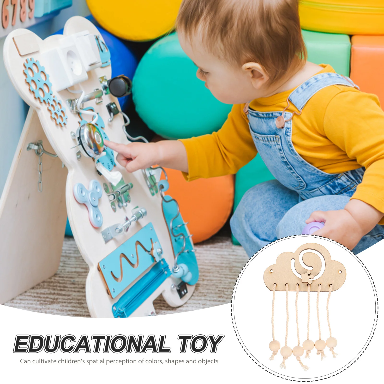 Kinderen bezig bord DIY zintuiglijke activiteit Vroege educatieve handleiding Interactief bord Kinderen Cognitief leren Speelgoedplezier