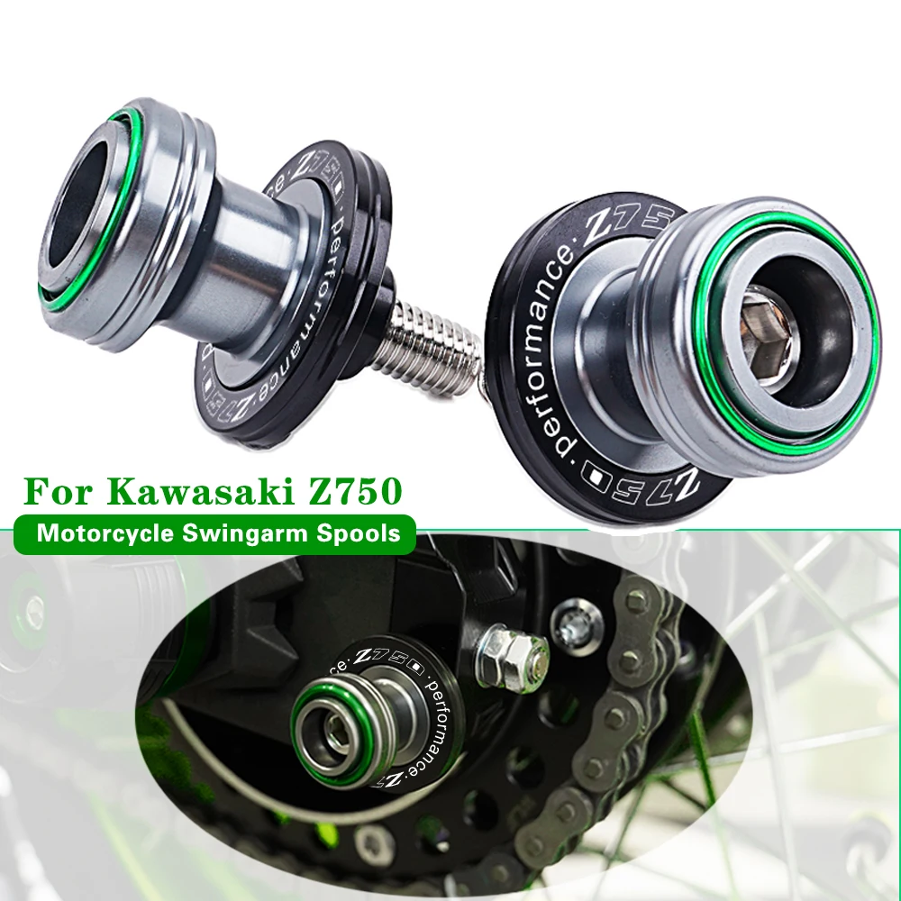 For KAWASAKI Z750 Z 750 2007 2008 2009 2010 2011-2017 Motorcycle Accessoires CNC10MM Slider Stand Screws Swingarm Slider Spools