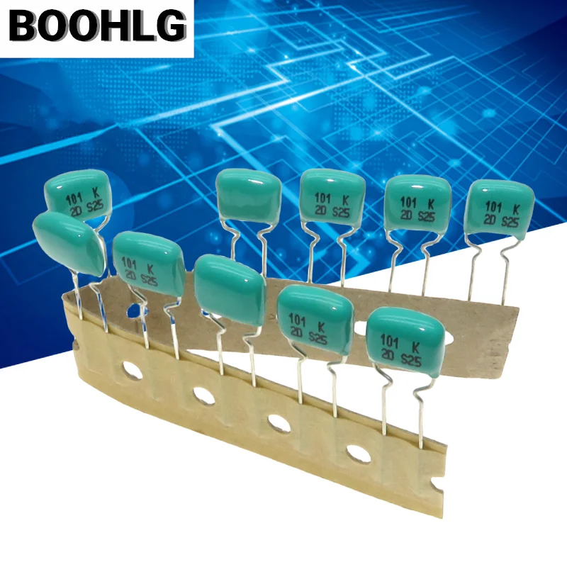

10PCS 100PF 200V 101 Japan Shenrong Audio Film Capacitor 200V 100PF 101 P5 FAS Copper Pin
