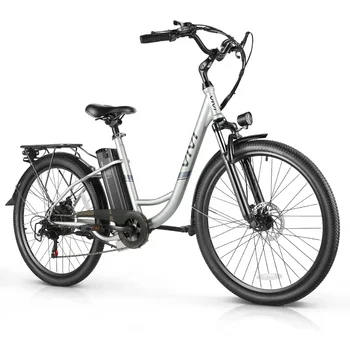 Image Electric Bike, Cruiser 500W(Peak 800W) Ebike 22MPH for Adults,Cruise Control, 7 Speed City Commuter,UL 2849 Certified