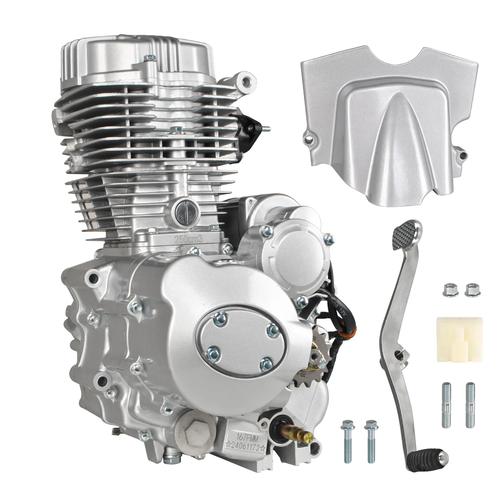 250cc 4-Stroke Engine Motor, For ATV Dirt Bike, Engine250 Vertical Engine Motor .Single Cylinder