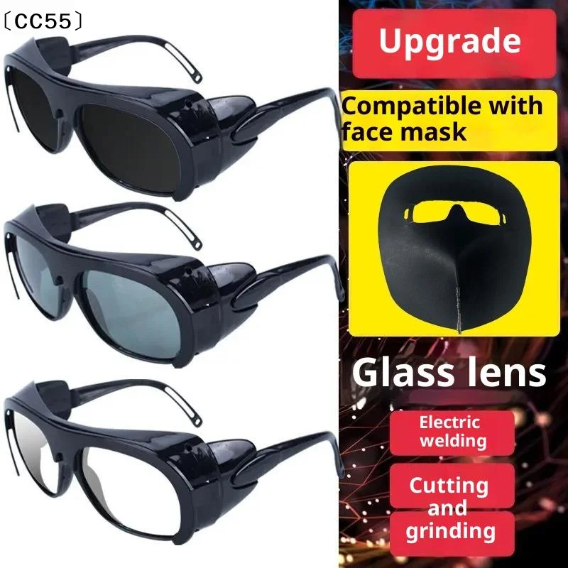 1 Stück Schutzbrille für Gas-Argon-Lichtbogenschweißen, blendfreie Schweißerbrille, spezielle Schutzbrille für Schweißarbeiten〔CC55〕