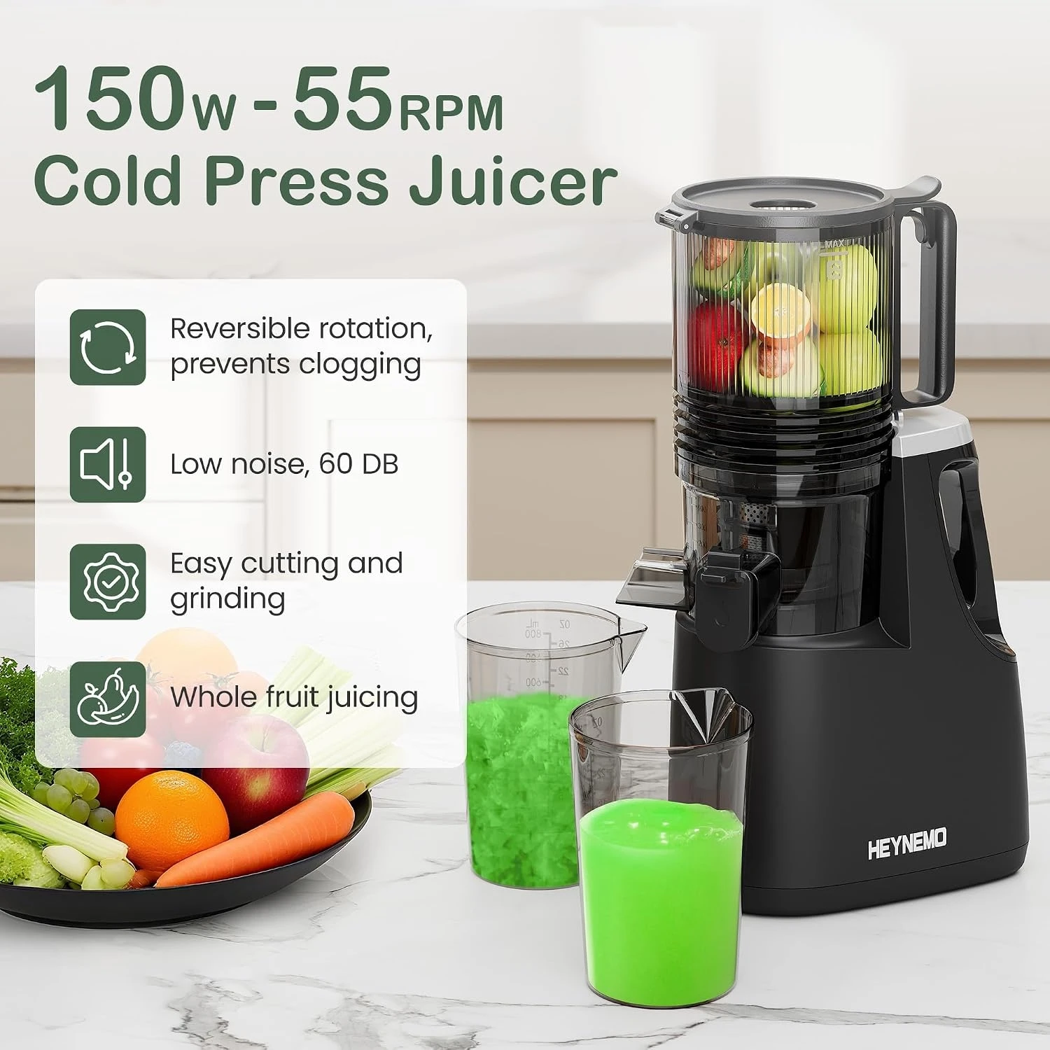 5,9'' Breiter Einfüllschacht S – Juicer Cold Press Slow Bewertung und Preis