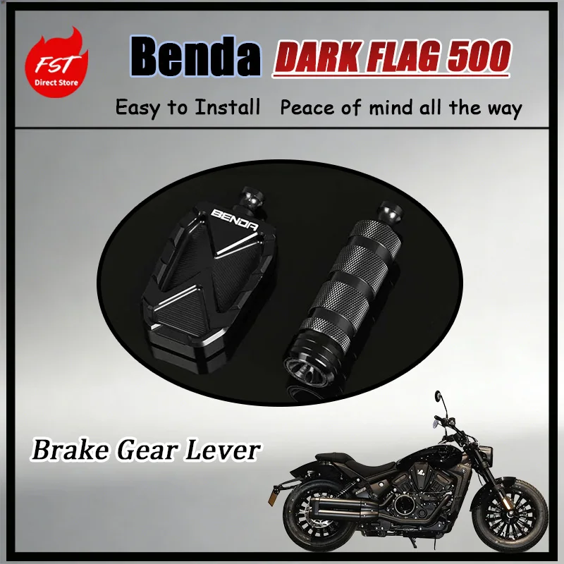 

FOR All-Weather Brake Pedal Enlarger Chinchilla 450 Dark Flag 500 Rustproof Comfort Shift Lever for Graystone 250 300