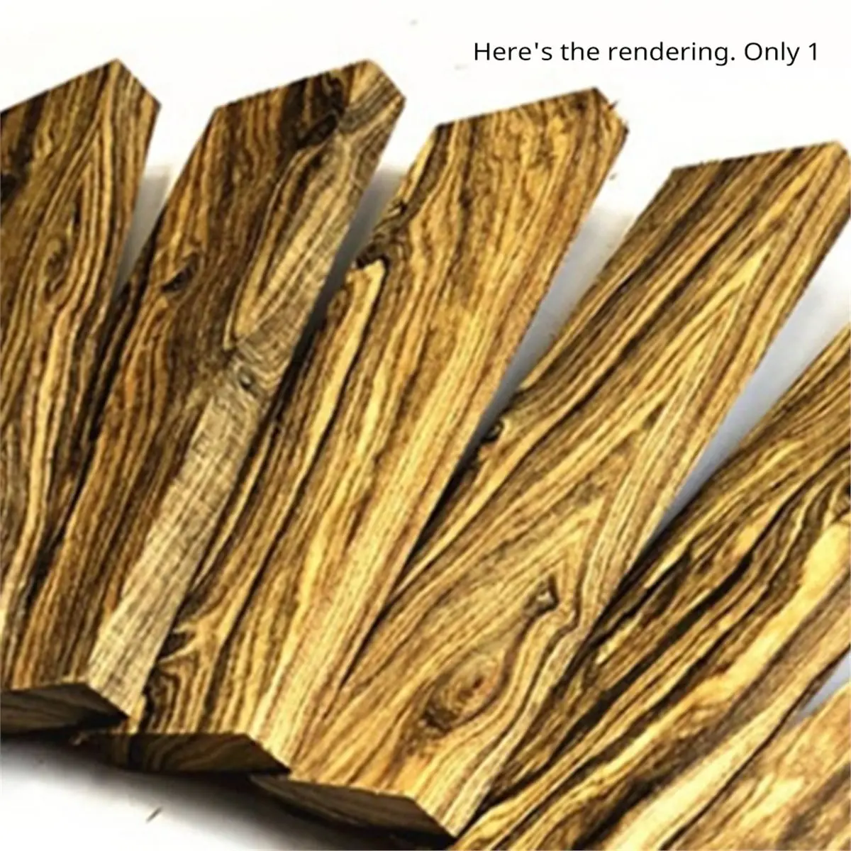 (A02R] DIY Handle Scales Blanks, Ciricote Wood 120x40x10mm for Handicraft - 2 Pieces