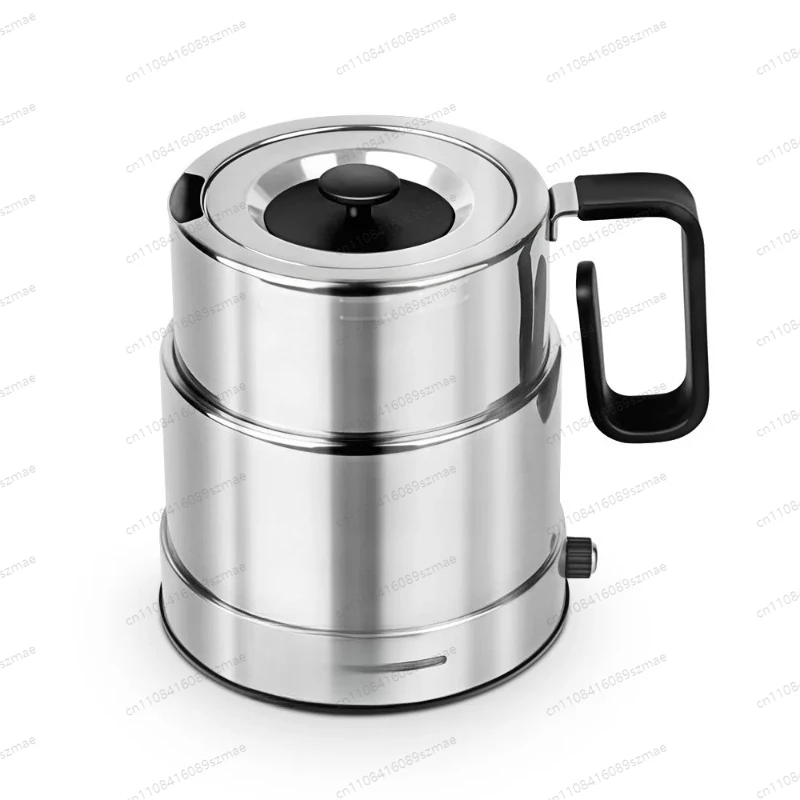 

Dual Voltage Folding Travel Kettle， 110V/220V Switchable， 304 Stainless Steel & Adjustable Temp， Portable for Hotel， Camping