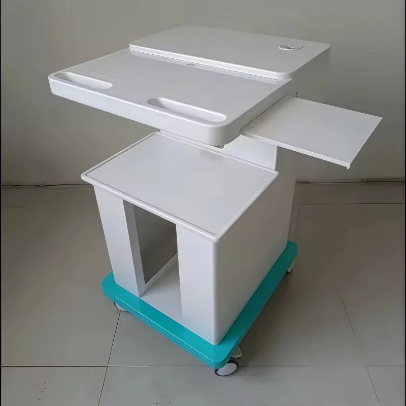 

Medical Medical Cart Trolley Instrument Cart ABS Mobile Computer Cart Workstation Console Carrito Auxiliar Estetica Profesional