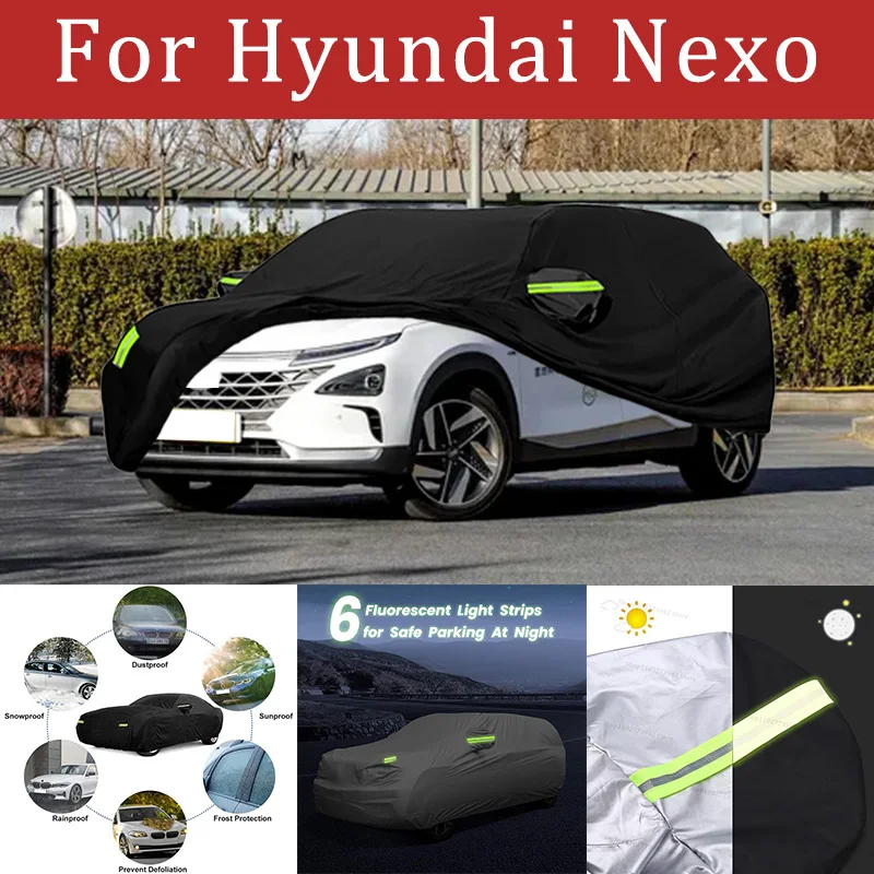 

For Hyundai Nexo Car Cover Full Covers with Reflective Strip Dustproof UV Scratch-Resistant Sunscreen Protective cover