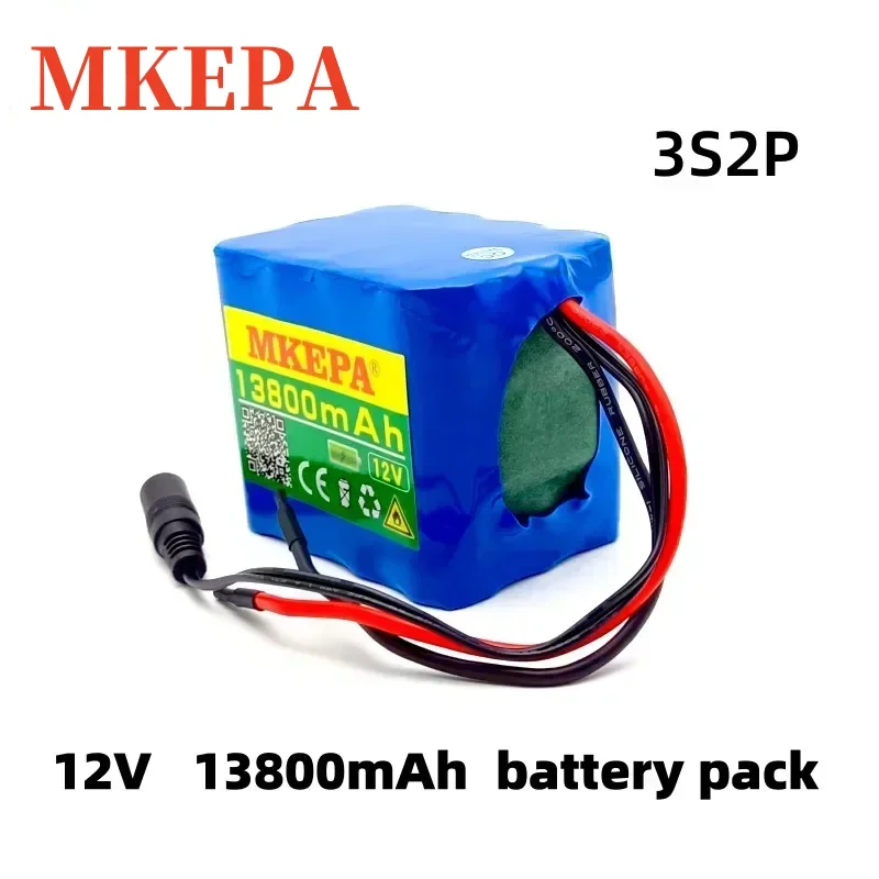 3S4P 12V 13.8Ah BMS 18650 Rechargeable Lithium Battery Widely Used: Instruments Led Lighting Traffic Signs Ship UAV Speaker Etc