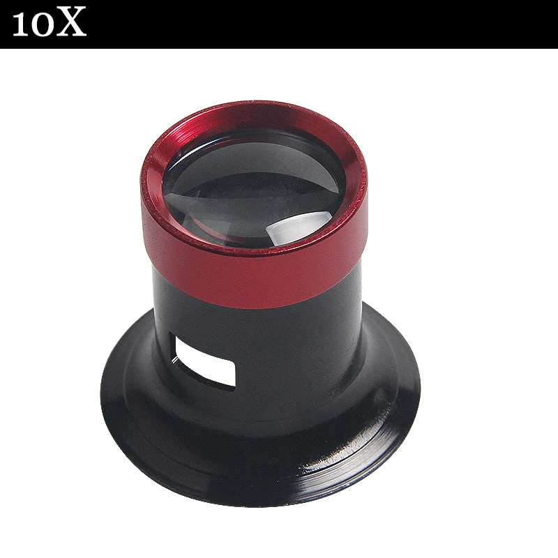 

10X Magnifier Aluminum Alloy Watchmaker Magnifying Glass Jewelry Watch Repair Glass Lens Loupe Accessory