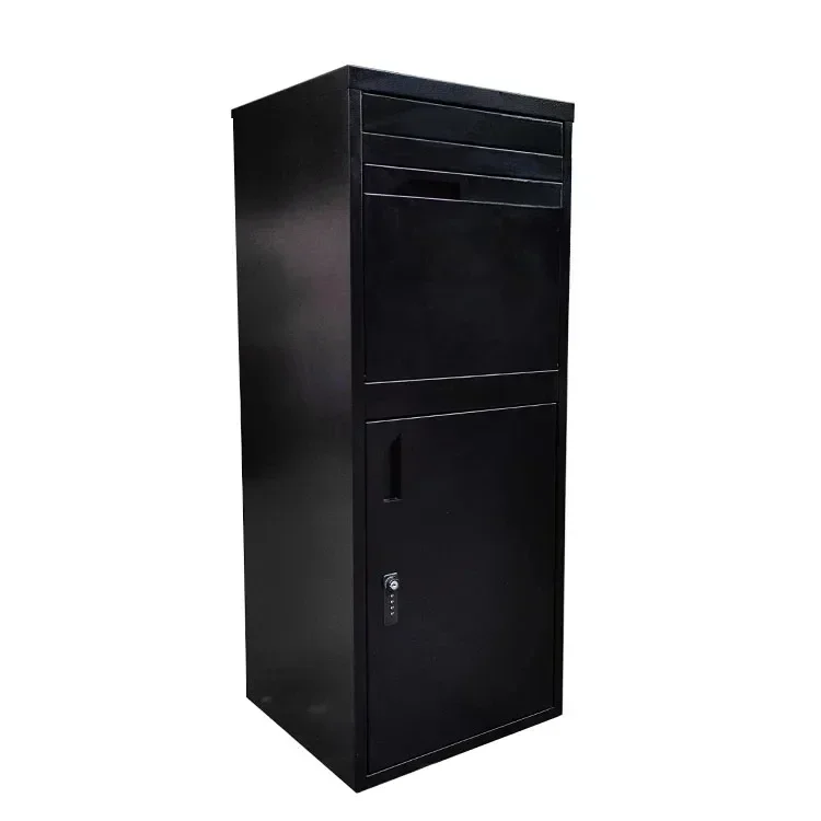 Large Home Delivery Mailbox,Doorway Anti-theft Courier Parcel Receiving Cabinet, Waterproof Security Mental Express Delivery Box