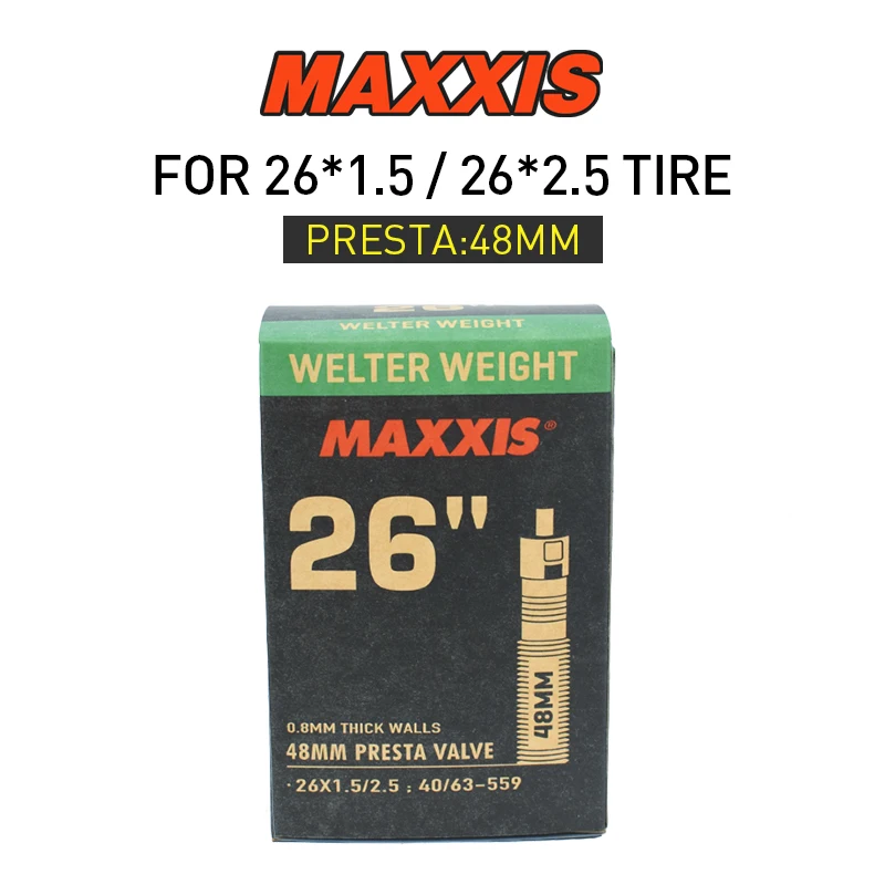 1 Stück MAXXIS 26 Fahrradschlauch 16/20/24/26/27,5 Fahrradschlauch FV(PV) AV(SV) MTB Mountainbike Rennrad Teile Fahrradzubehör – Detail 11