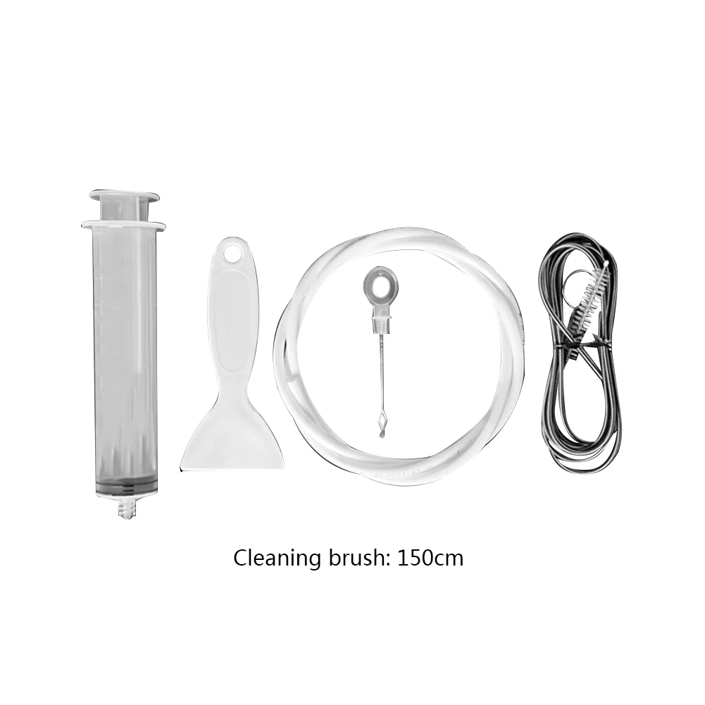 5 pz Kit di Draga per Frigo Flessibile Frigorifero Scrub Spazzola Riutilizzabile Pulito Scarico Uscita Strumento di Drago Pulizia Siringa Pala