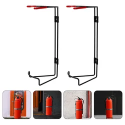 2 Pcs Fire Extinguisher Hanger Hook Wall Bracket Holder Mounting Wall-mounted Universal