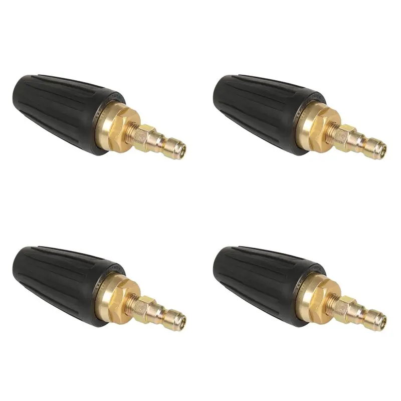 Durable-4X Universal Pressure Washer Turbo Nozzle For High Pressure Outlet Fitting Rotary 3.0 Orifice 1/4 Inch Quick-Connect