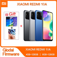 Original Xiaomi Redmi 10A Global Rom Smartphone 6.53' HD Display Helio G25 Octa Core 13MP Fingerprint 5000mAh 4G Smartphone