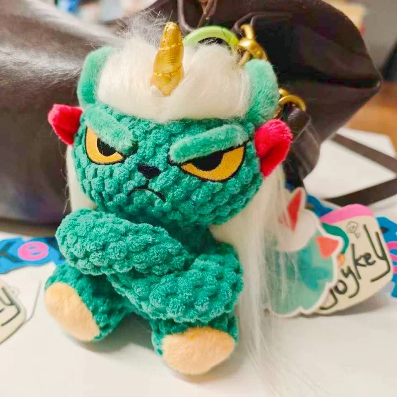 

Joykey AngryBaby Unicorn Plush Keychain 12cm – Chinese Folklore Inspired, Cultural Heritage Collection