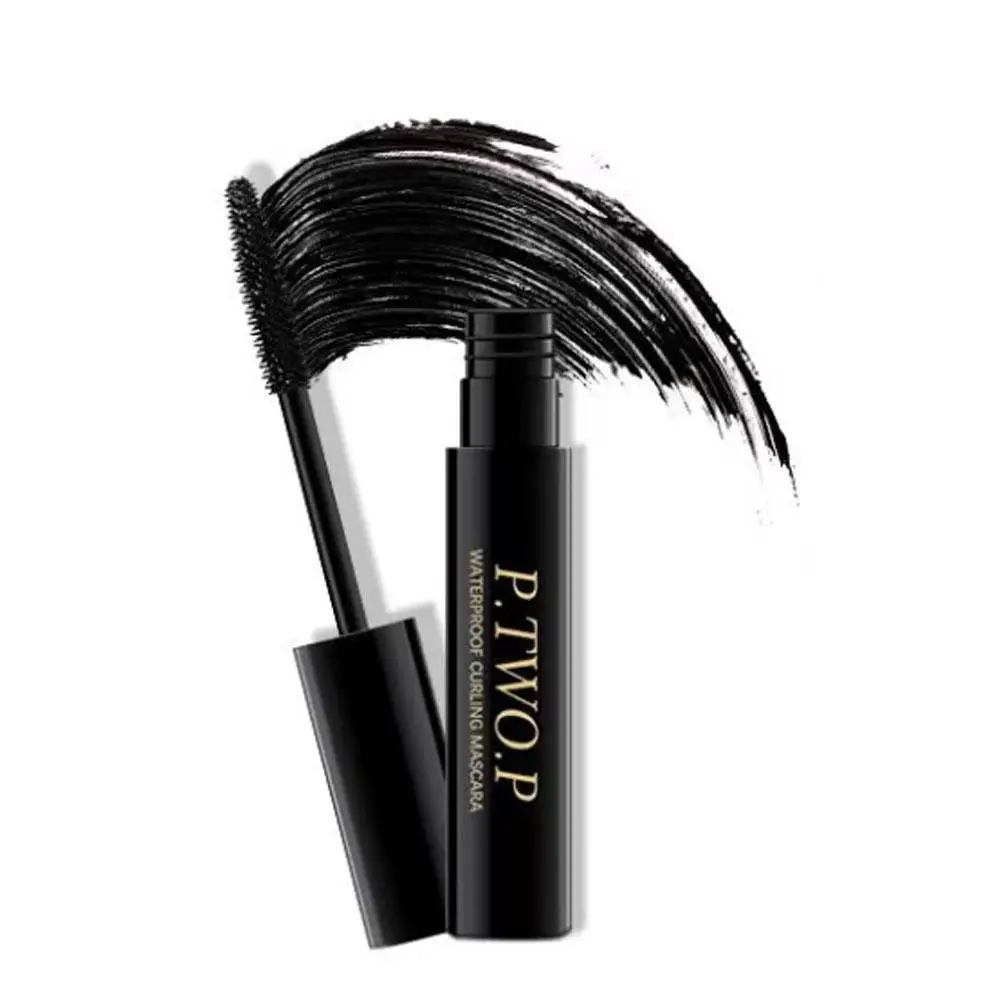 Ciglia in fibra 3D Mascara arricciante allungante spesso pennello per estensione impermeabile lungo Eye-Cosmetics Pro Eye Makeup ultime ciglia E9V8