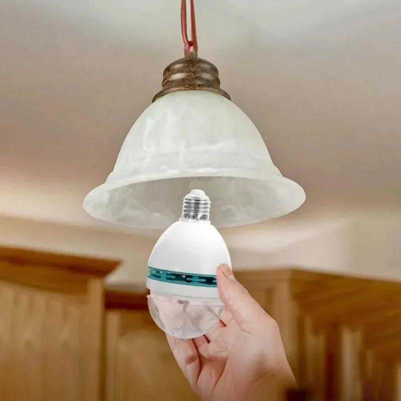 

[НОВИНКА! A93G] Светодиодный RGB-светильник в виде вращающегося диско-шара с цоколем E27 и адаптером 220В - красочные эффекты для вечеринок и домашнего декора, вилка стандарта ЕС.