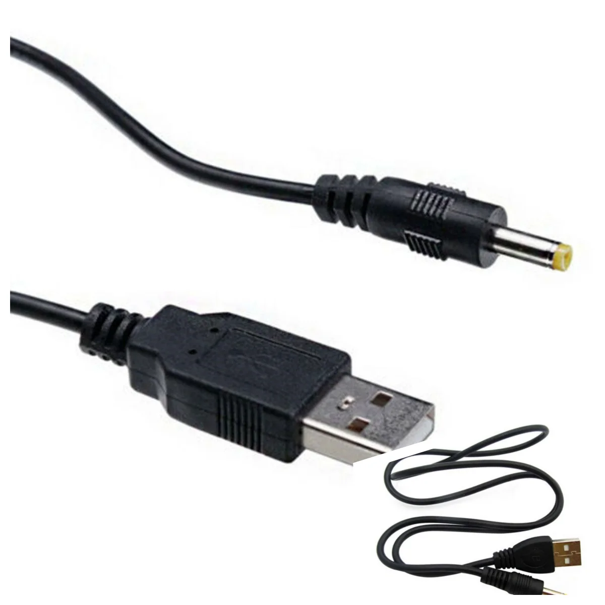 0,8 meter Zuiver Koper USB naar DC4.0 * 1.7 DC Netsnoer PSP Router Voedingslijn DC Oplaadkabel 2A/5v1a Stroom