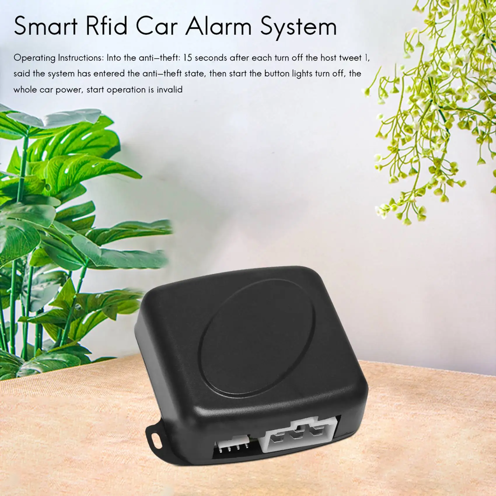 

Smart RFID Car Alarm System Push Engine Start Stop Button Lock Ignition Immobilizer with Remote Keyless Go Entry System 12V