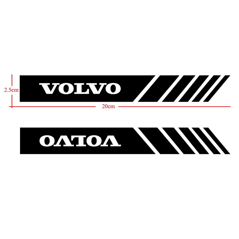 2PCS Car Rearview Mirror Stickers Vinyl Film Decals Styling For Volvo V40 V50 V60 V90 XC60 XC70 XC90 S40 S60 S70 S80 S90 S80L