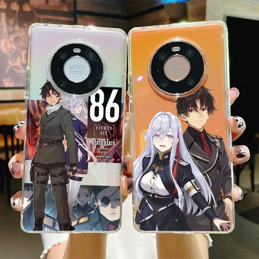 Anime 86 Eighty Six Phone Case for Samsung S10 20 22 23 A10 40 for Xiaomi10 Note10 for Huawei P50 20 Honor60 70