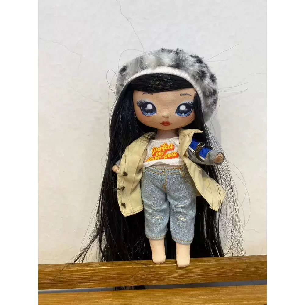 ن! ن! ن! مفاجأة الأزياء دمية سلسلة الملابس والأحذية DIY الشتاء موضوع فتاة دمية لطيف ألعاب من نسيج مخملي