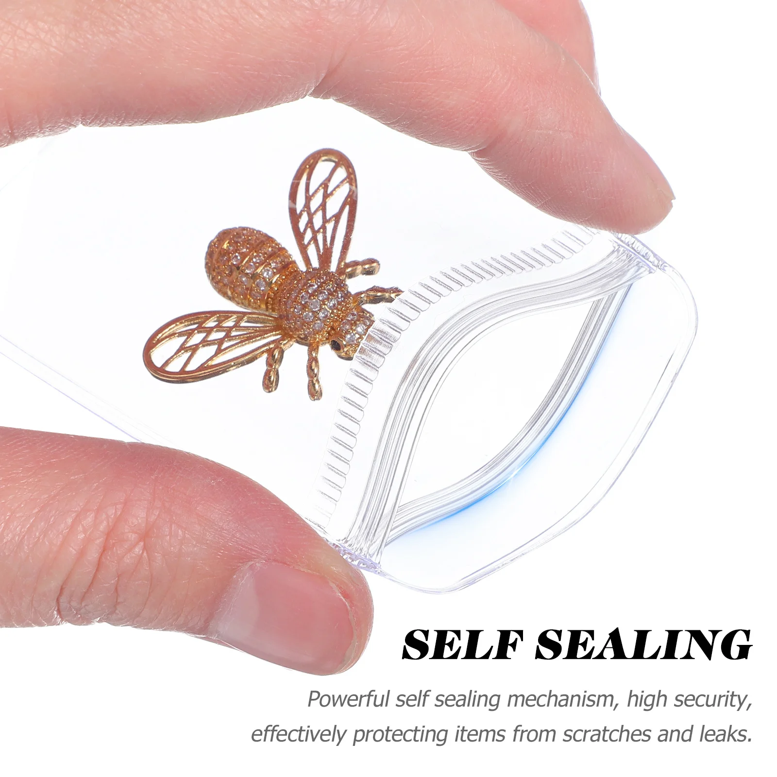 

200Pcs Clear Small Zip Bags Self Sealing Jewelry Packing Bags for Storage and Organization Jewelry Pouches Clear Sealing Bag