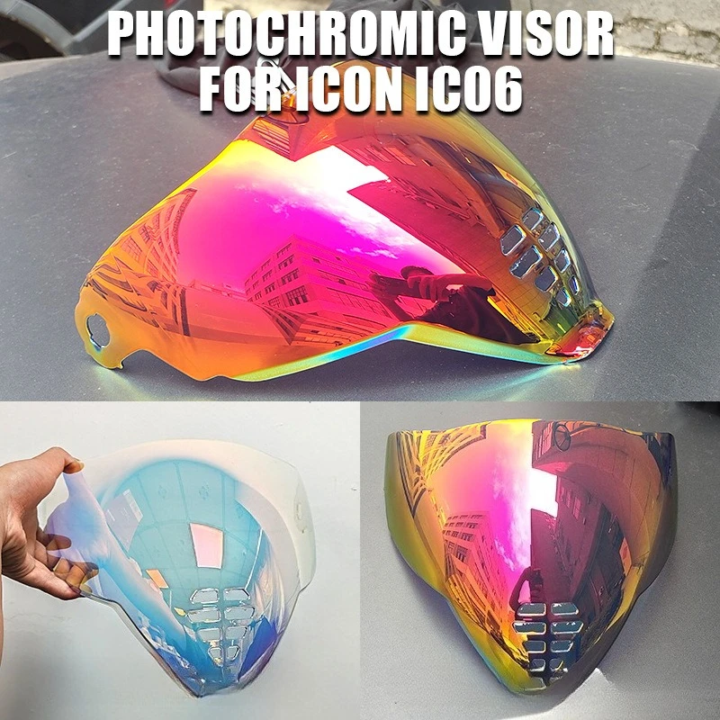 

Motorcycle Helmet Visor for ICON Airflite ICON IC06 Helmet Parts Shield Lens Parts Uv-cut Casque Moto