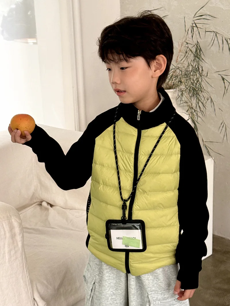 معطف شتوي بطبقة أساسية سترات خفيفة الوزن وبطانات داخلية عصرية للأولاد والبنات والأطفال متطابقة تمامًا مع المألوف