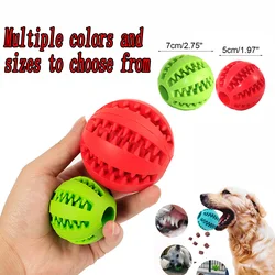 Soft Pet Dog Toys Toy Funny Interactive Elasticity Ball Dog Chew Toy For Dog Tooth Clean Ball Food Extra-tough Rubber Ball Dog
