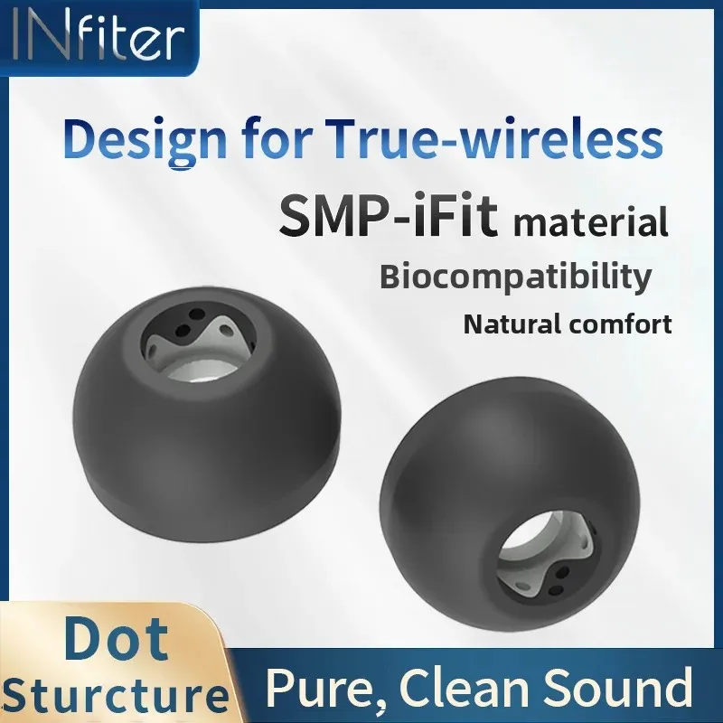 Infiter Eartips untuk Bose QuietComfort II QC2 TWS Ear tips untuk Truewireless Earbuds Powerbeats Silicone Earplugs Samsung BudsPro