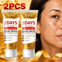 Crème éclaircissante pour les pores et les taches brunes en 3 jours, contenant du collagène, de la niacinamide et de la vitamine C, hydrate en profondeur, réduit l'apparence des taches brunes, resserre les pores, unifi 1