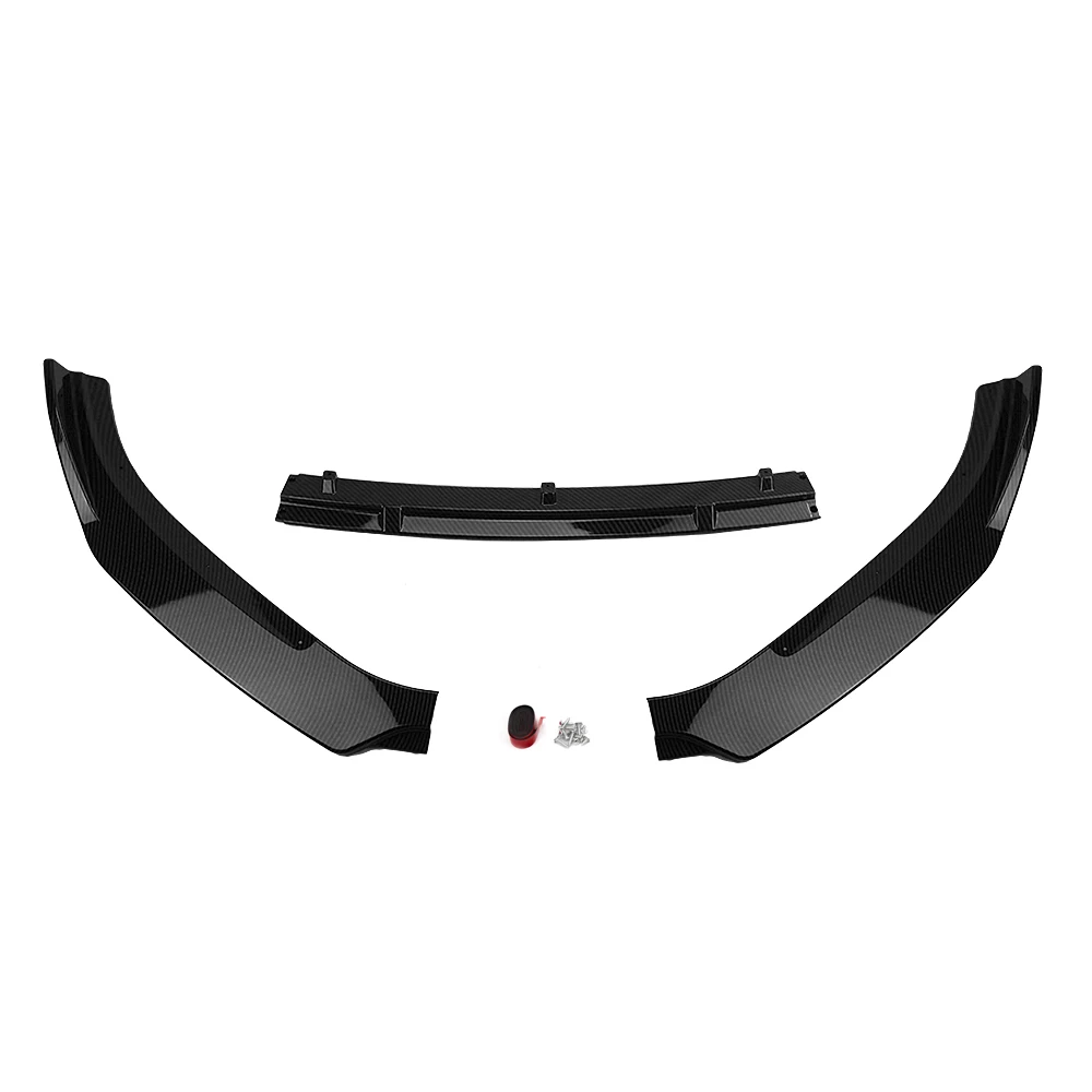 Car Front Bumper Spoiler Lip Lower Guard Plate Splitter Strip Bracket Board Blade For Mazda 3 Axela Sedan 2014-2018