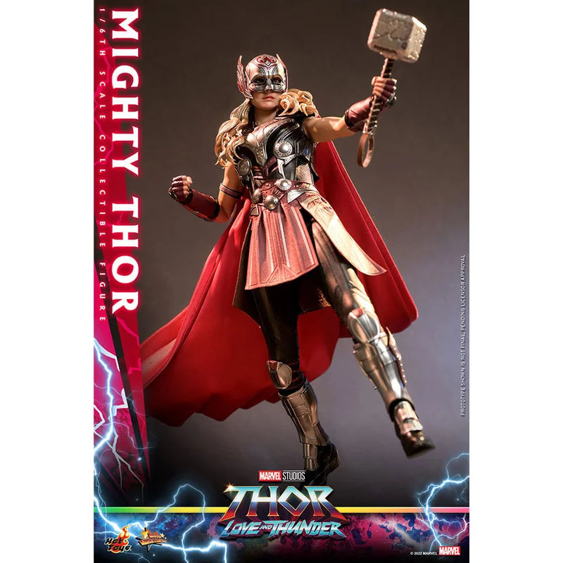 HotToys originales HT MMS663 Thor Love and Thunder 1/6 Mighty Thor en Stock Anime colección de figuras de acción modelo Juguetes