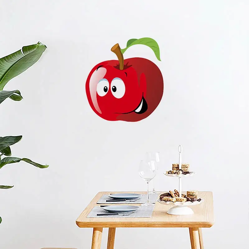 M409 Tempting Fresh Fruits And Vegetables Stickers Kitchen Decorative Dining Room Decals